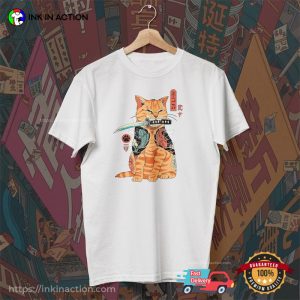 Japan Yakuza Cat tokyo fashion style T Shirt 2