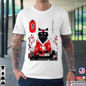 Japanese Sushi Cat Japan Street Style T-Shirt