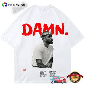 Kendrick Damn Album Tracklist 2017 T Shirt 2