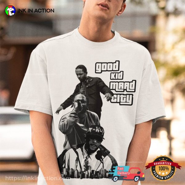 Kendrick Lamar Good Kid Maad City Song Vintage T-Shirt