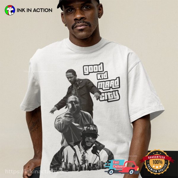 Kendrick Lamar Good Kid Maad City Song Vintage T-Shirt