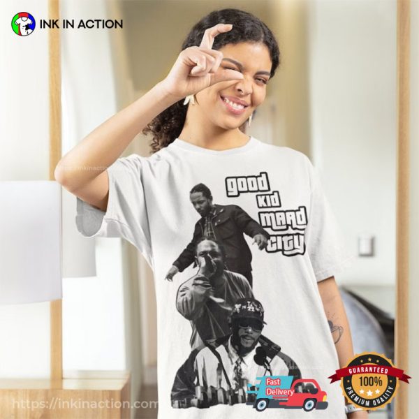 Kendrick Lamar Good Kid Maad City Song Vintage T-Shirt