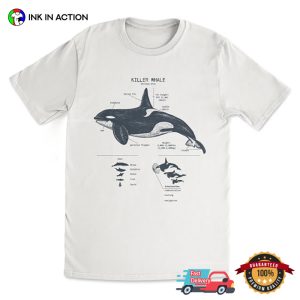 Killer Whale Anatomy Biology Comfort Colors Shirt 1