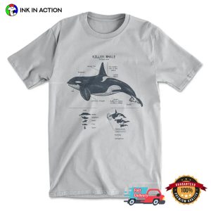 Killer Whale Anatomy Biology Comfort Colors Shirt 2