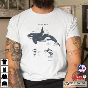 Killer Whale Anatomy Biology Comfort Colors Shirt