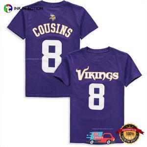 Kirk Cousins Minnesota Vikings #8 2 Sided Tz Shirt