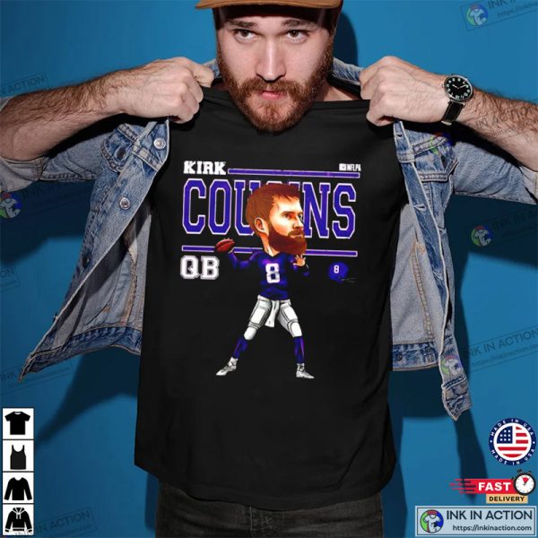 Kirk Cousins QB No.8 Vikings T-Shirt