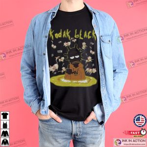 Kodak Black Rick And Morty Style Vintage 90s T-Shirt
