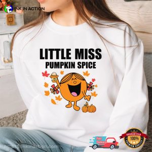 Little Miss Pumpkin Spice, Pumpkin Fall Vibes Graphic T-Shirts