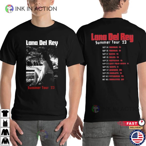 Lana Del Rey Summer Tour 23 Schedules 90s Style Shirt