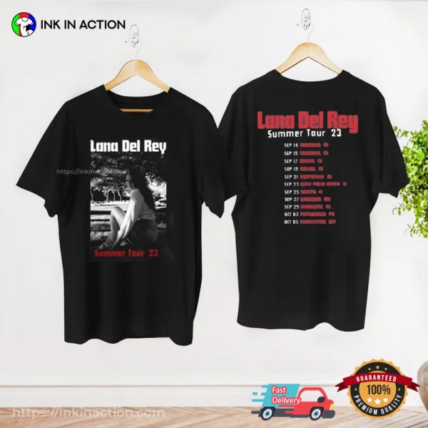 Lana Del Rey Summer Tour 23 Schedules 90s Style Shirt