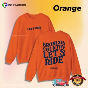 Let's Ride nfl denver broncos Country Football T Shirt 4