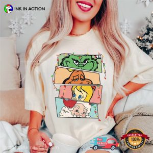 Merry Grincmas Retro Christmas Characters Comfort Colors Shirt