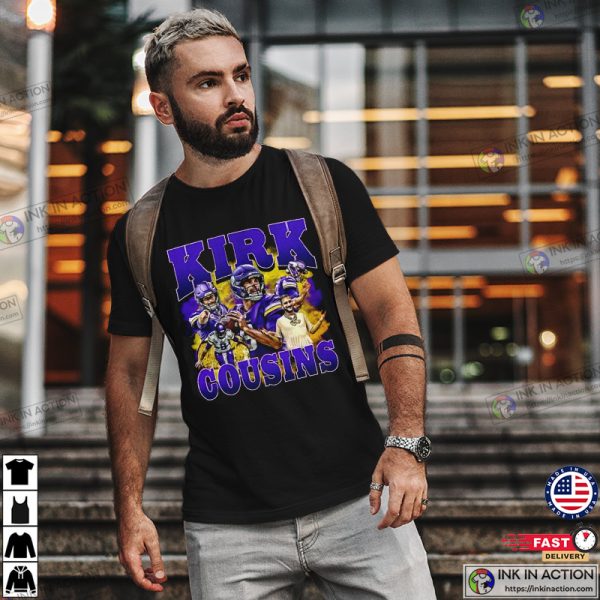 Minnesota Vikings Kirk Cousins Quarterback Collage T-Shirt