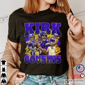 Minnesota Vikings Kirk Cousins Quarterback Collage T-Shirt