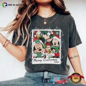 Mickey's Very Merry Christmas Party Family Matching Comfort Color Shirt, disney christmas party 2023