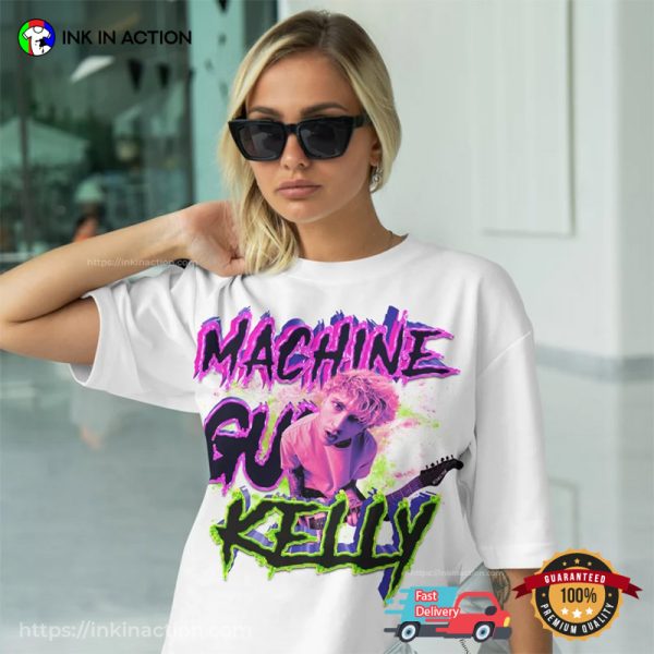 Machine Gunn Kelly Rock Electric Guitar T-shirt