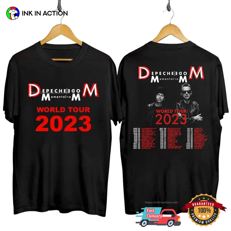 Depeche Mode Memento Mori Concert Tour 2023 T-Shirt - Ink In Action