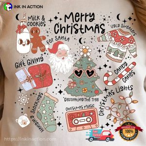 Merry Christmas Vintage Sweet Things T-shirt