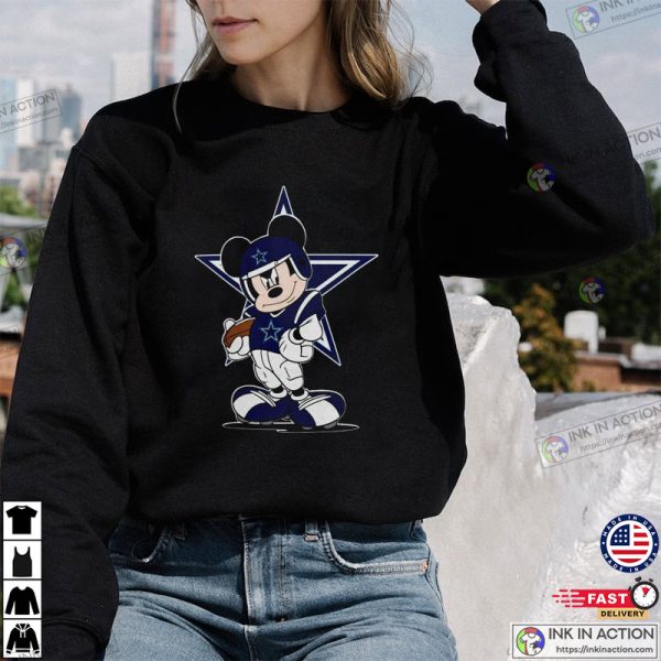 Mickey Mouse Player Vintage Dallas Cowboys Shirt