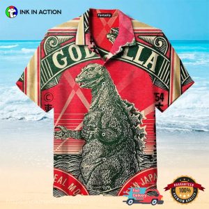 Monster King Godzilla Vintage Hawaiian Shirt