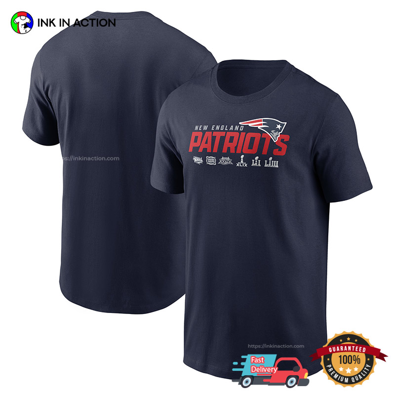 Touch Womens New England Patriots Graphic T-Shirt, Blue, Medium