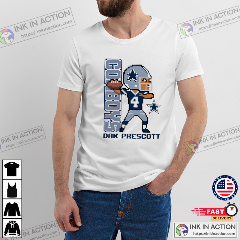 Dak Prescott Shirt, Dallas Football Men's Cotton T-Shirt