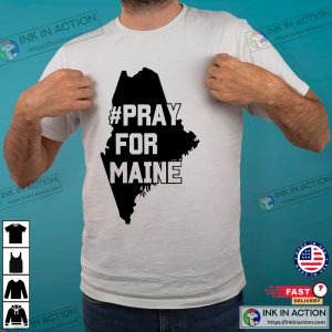 Official Pray For Maine Lewiston Maine Basic Tee