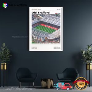 Old Trafford Stadium Poster, man utd merch 1