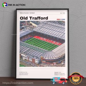 Old Trafford Stadium Poster, man utd merch 3