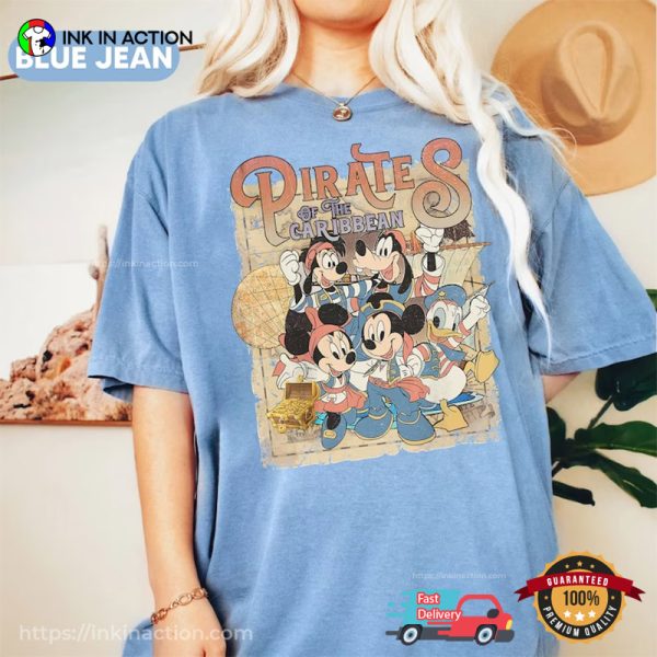 Pirates Of The Caribbean Mickey Version Comfort Colors Tee