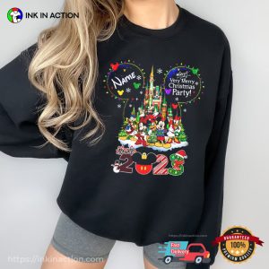 Personalized mickey xmas party, mickey mouse christmas party 2023 Shirt