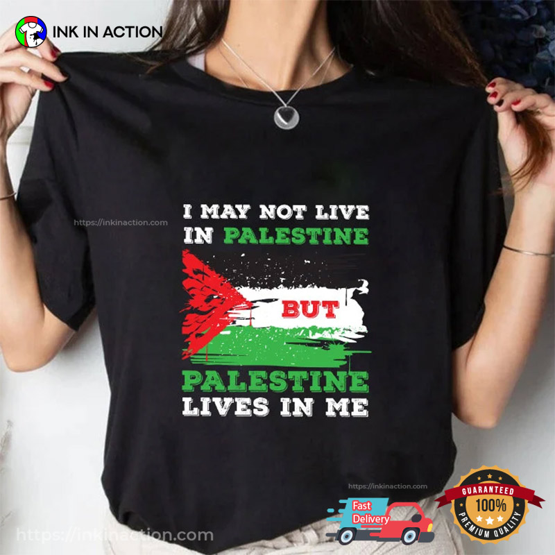 Palestine Lives In Me, Free Palestine Gaza Comfort Colors Shirt