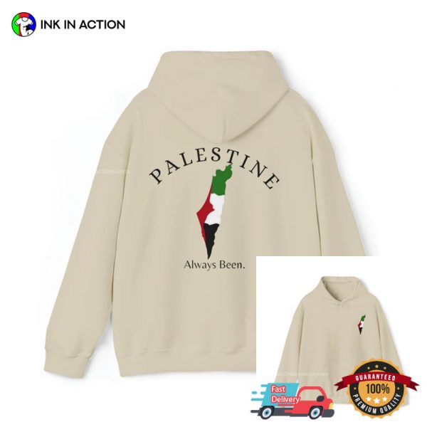 Palestine Always Been, Palestine Map 2 Sided Shirt