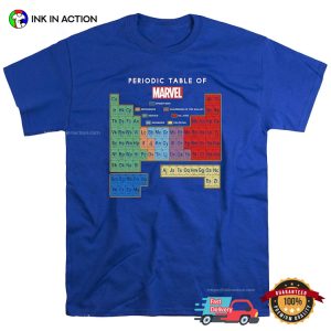 Periodic Table Of Marvel T Shirt 1