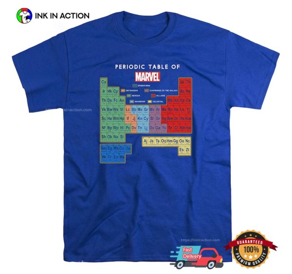 Periodic Table Of Marvel T-Shirt