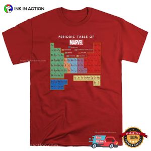 Periodic Table Of Marvel T Shirt 2