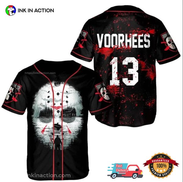 Personalized Jason Friday 13th Horror Movie Baseball Jersey