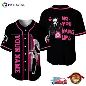 Personalized Killer Scream Horror Movie Funny Baseball Jersey