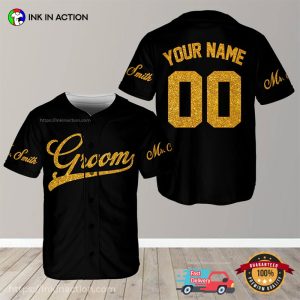 Personalized Married Couple Groom And Bride Baseball Jersey 2