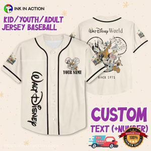 Personalized Walt Disney World Since 1971 Baseball Jersey 3