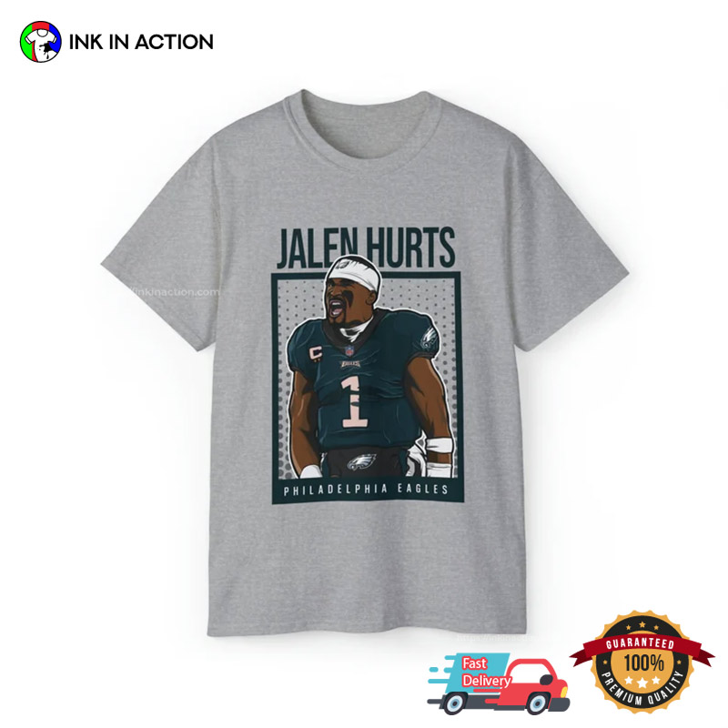 Jalen Hurts Philadelphia Eagles T-shirt, Vintage Jalen Hurts Graphic Tee -  Ink In Action
