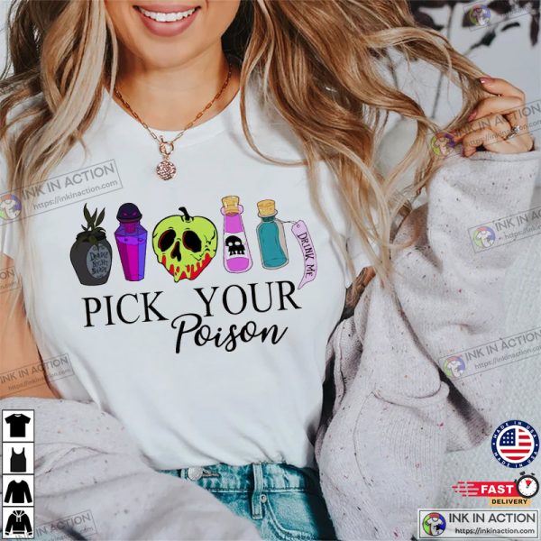 Pick Your Poison Witch Poison Comfort Colors Tee