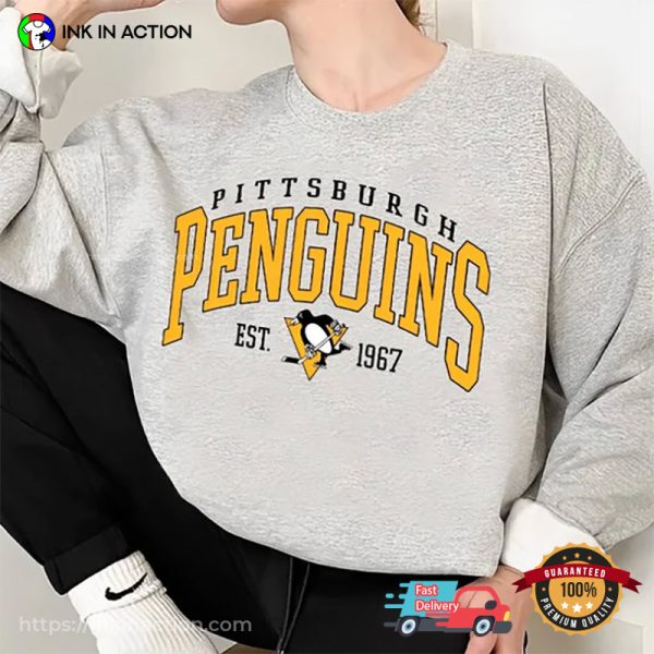 Pittsburgh Penguins Team 1967 Vintage Hockey Shirts