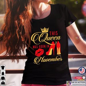 Queen November Birthday Tee Shirts