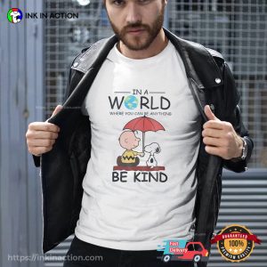 Retro charlie brown and snoopy, The Peanuts In A Wold T-shirt