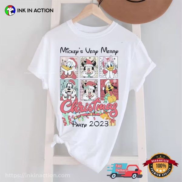 Retro Mickey’s Very Merry Christmas Party, Mickey Christmas Party 2023 Comfort Colors Shirt