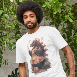 Ramen Godzilla Funny T Shirt 1