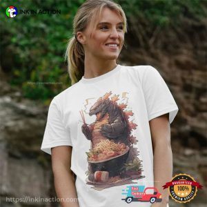 Ramen Godzilla Funny T Shirt 3