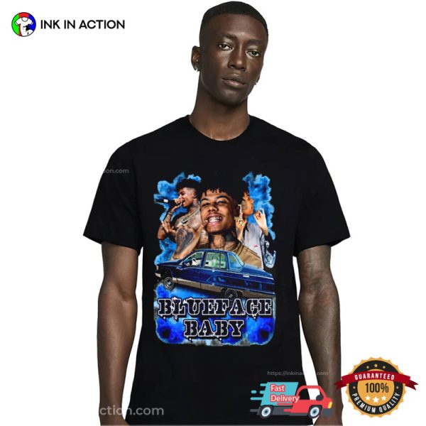 Rapper Blueface Baby Vintage 90s T-shirt
